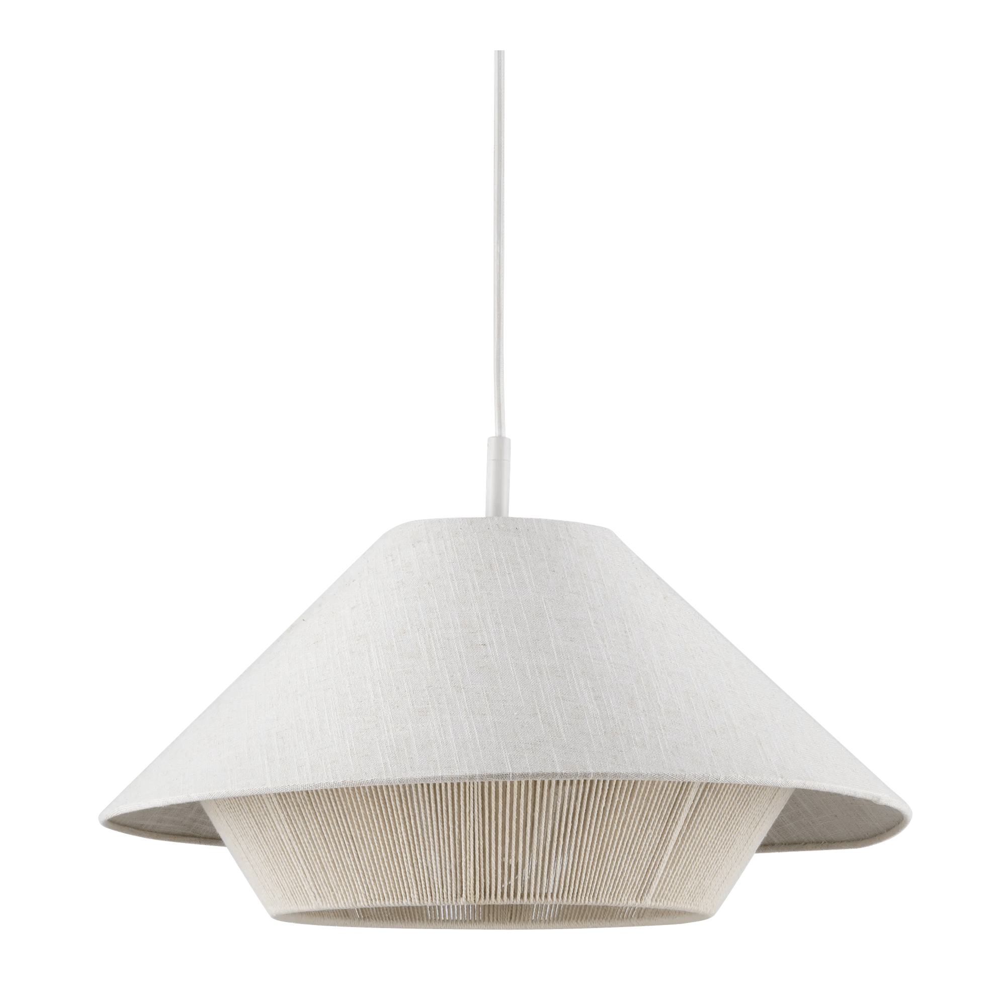 Linen and Rope Ceiling Lamp