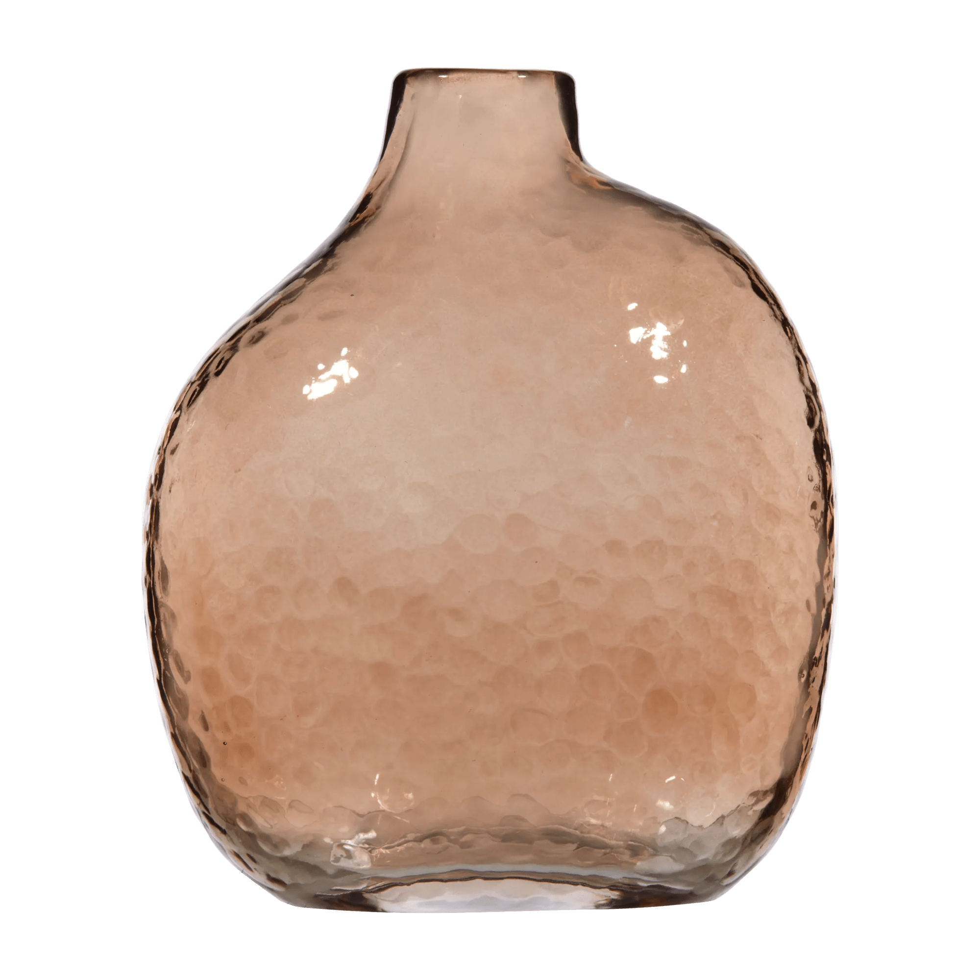 Uneven Pink Glass Vase