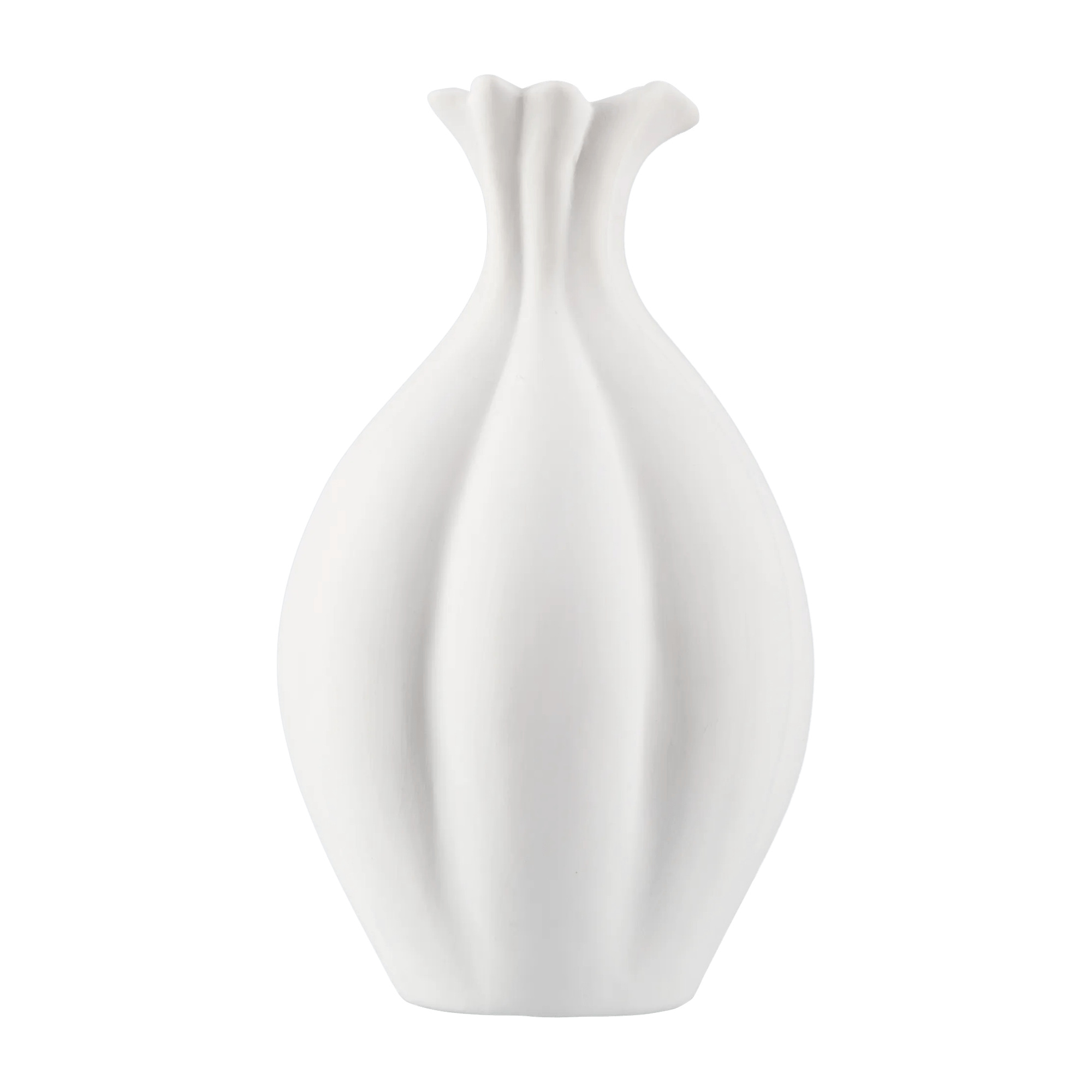 Vase en céramique en forme de pétale