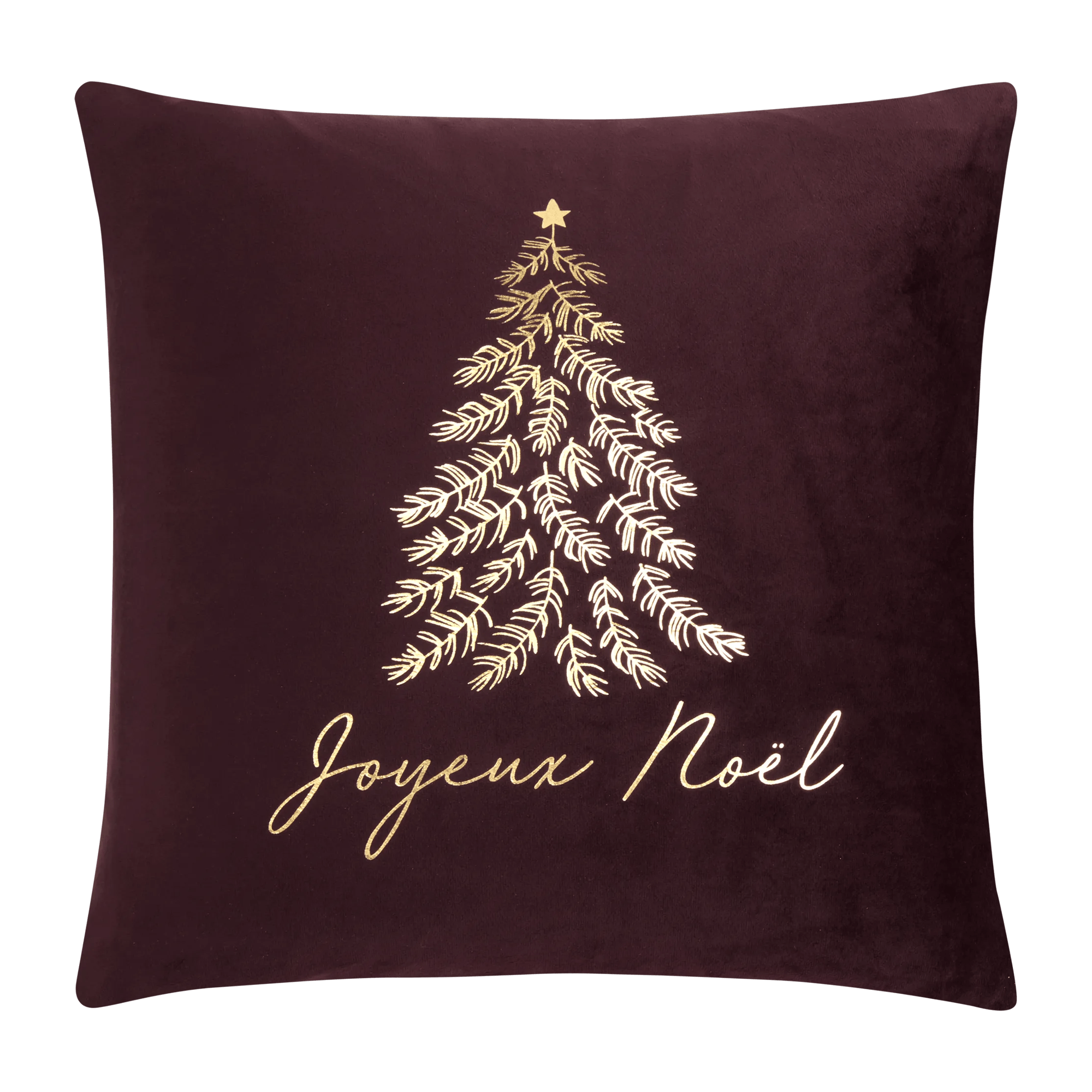 Kina Joyeux Noel Tree Velvet Cushion Cover