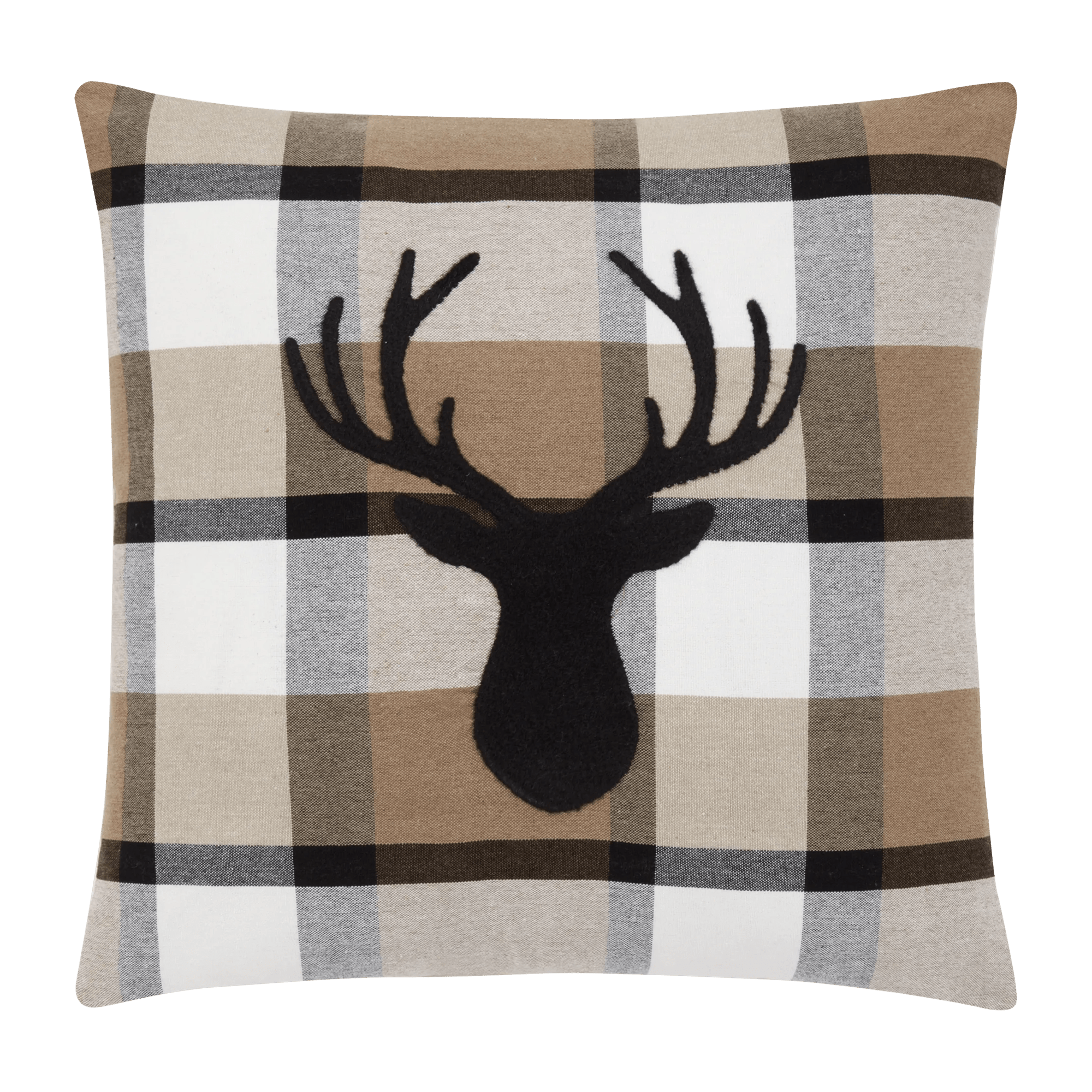 Housse de coussin en bois de cerf Eika