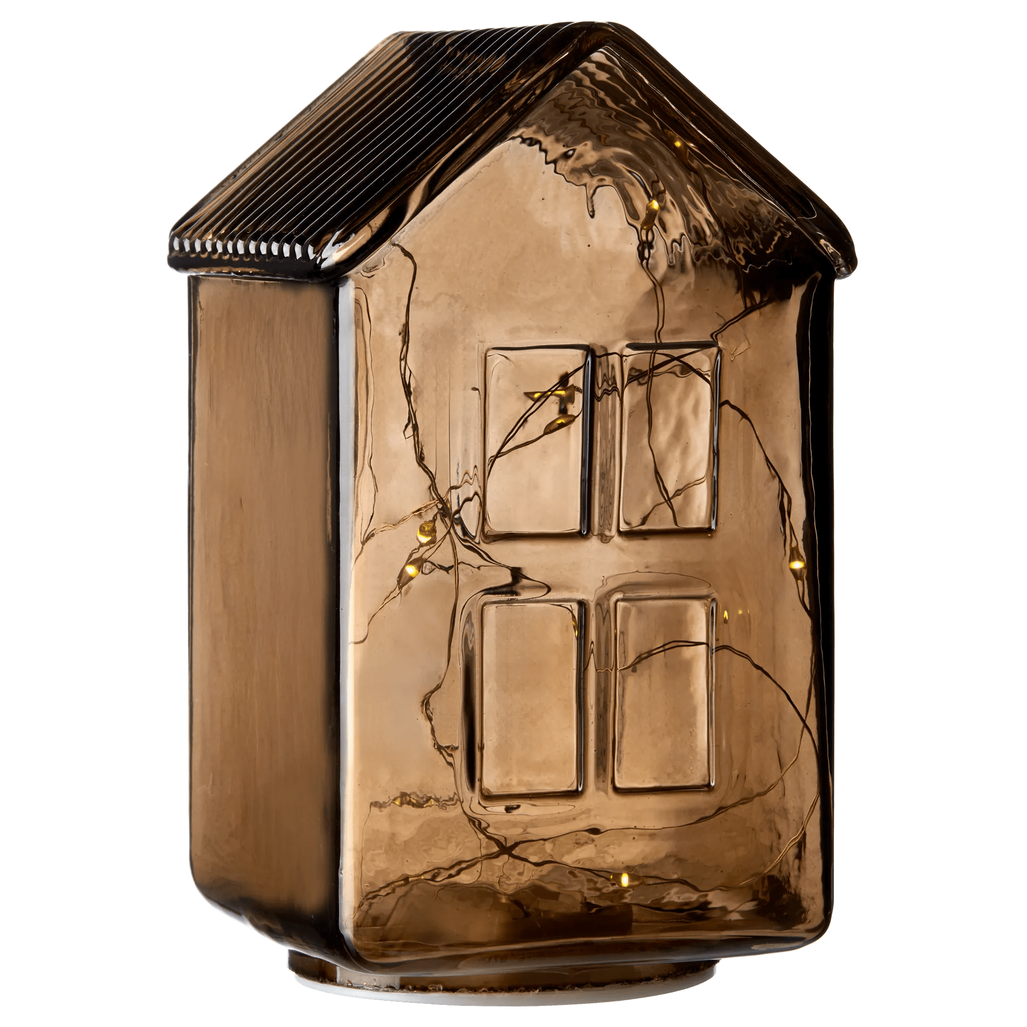 Maison en verre DEL