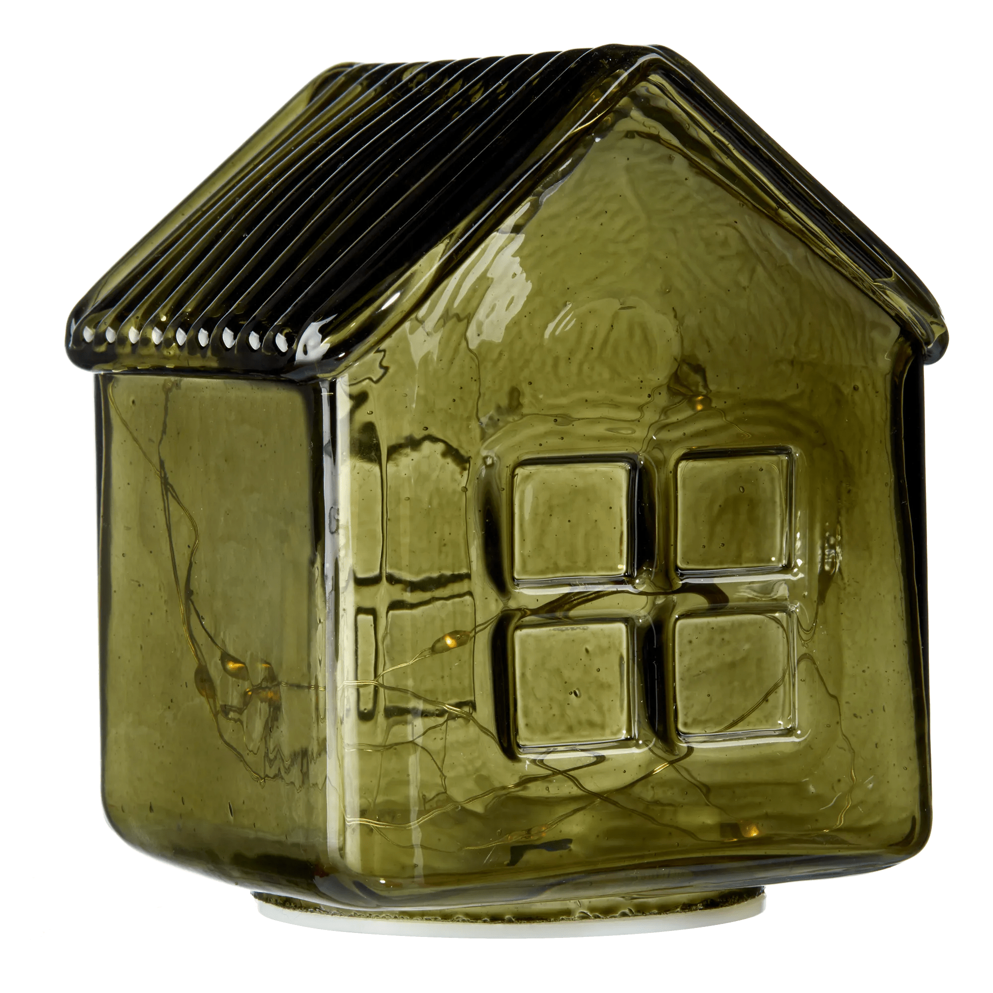 Maison en verre DEL