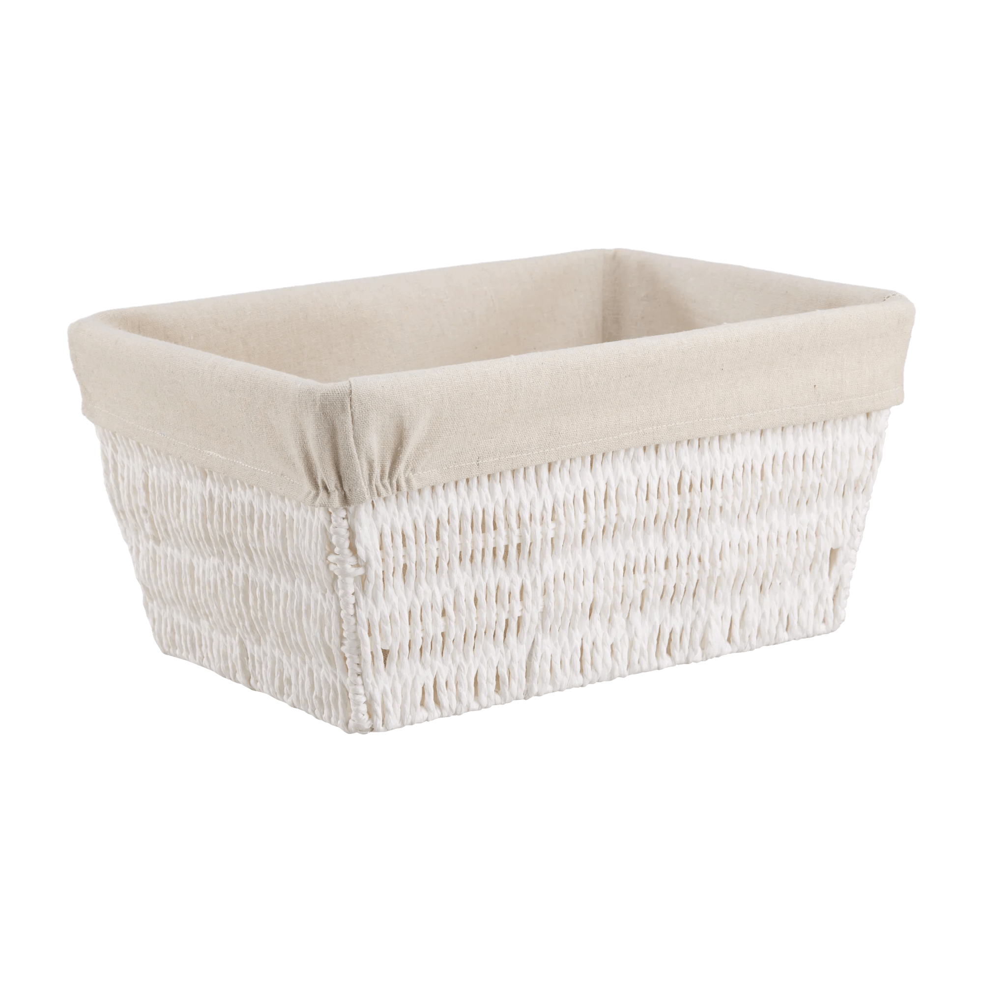 Basket With Linen Lining