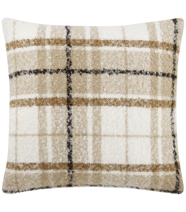 Coussin décoratif à carreaux Elsy