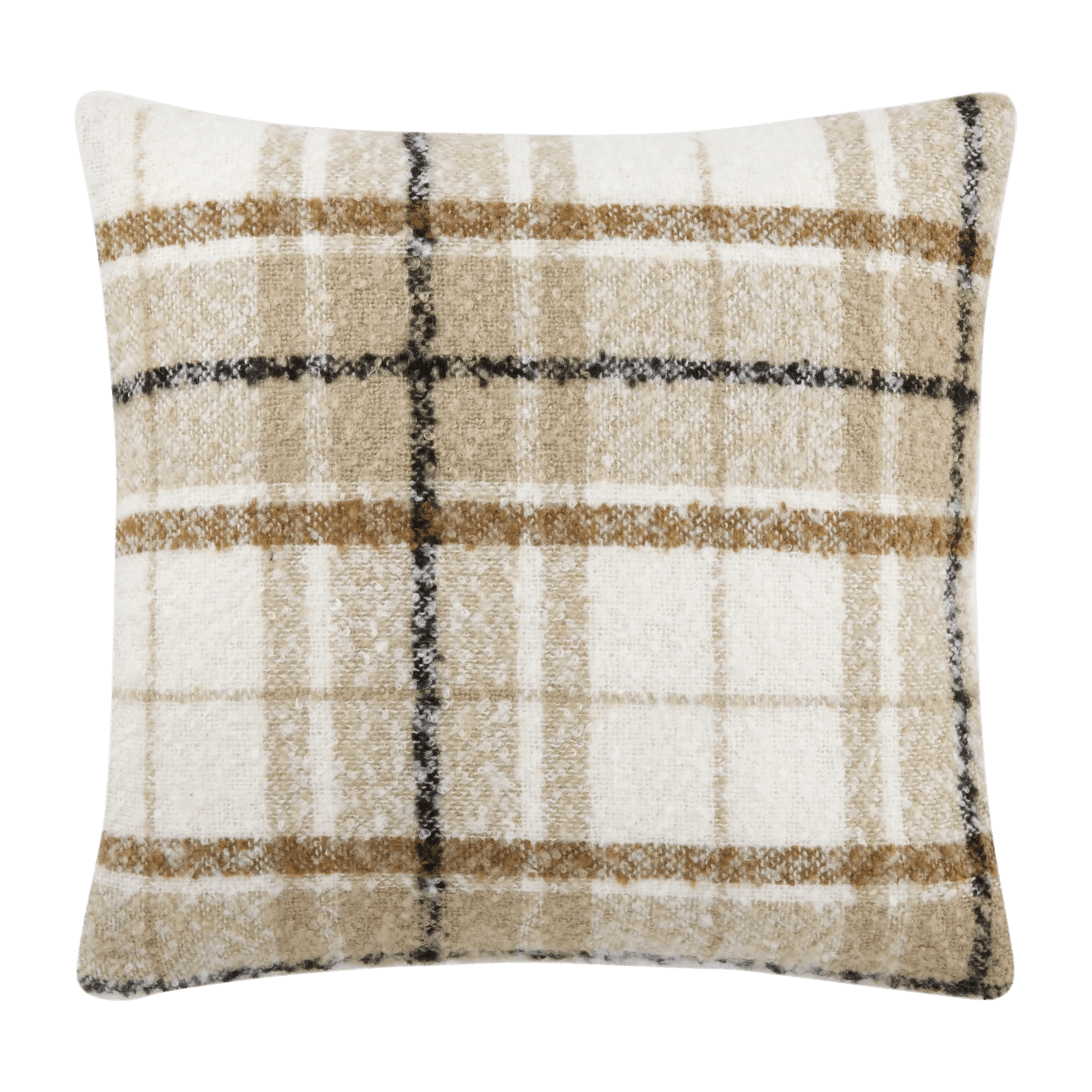 Coussin décoratif à carreaux Elsy