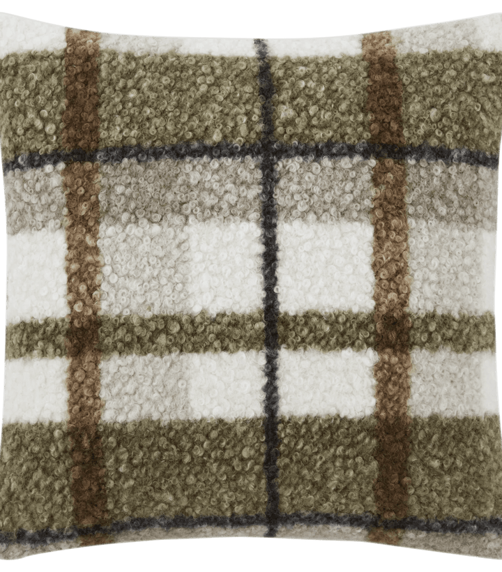 Coussin décoratif à carreaux Ramsay