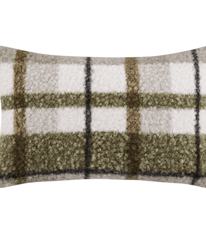 Coussin décoratif lombaire Ramsay à carreaux