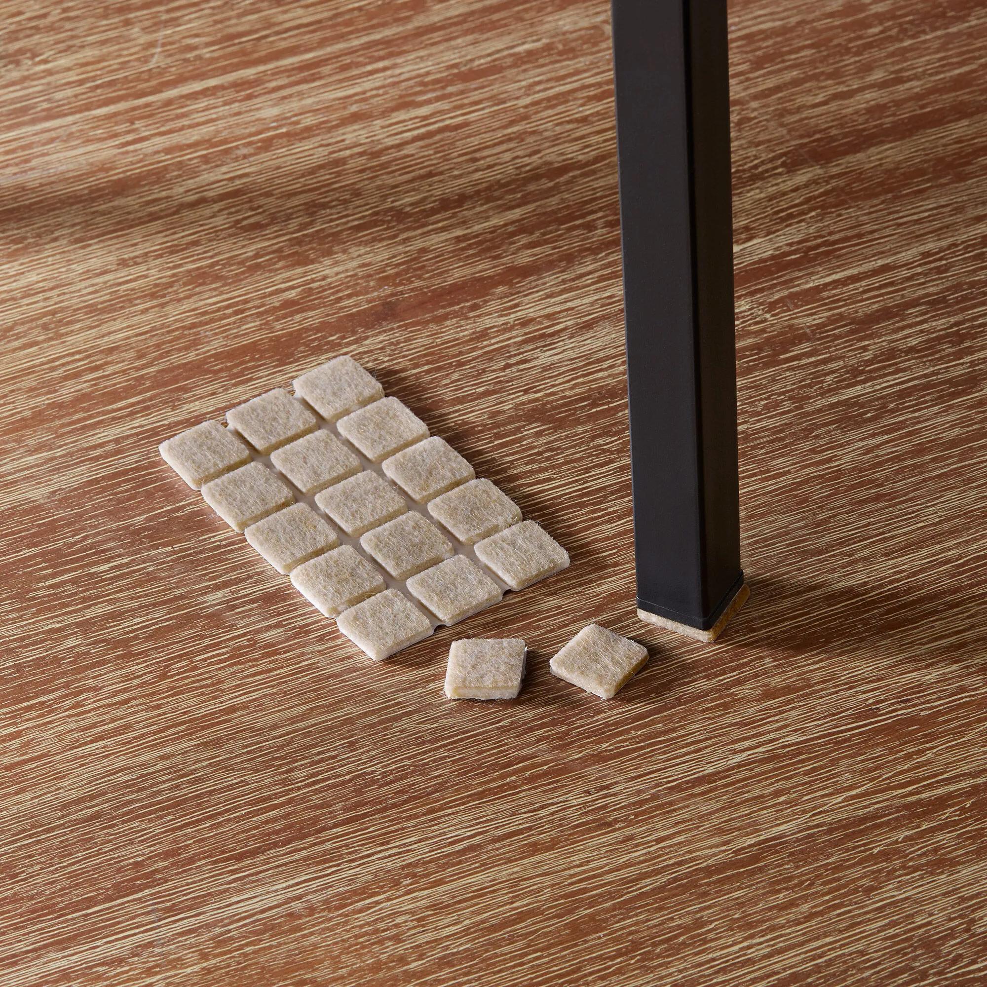 Ensemble de 30 protecteurs de plancher carrés en feutre