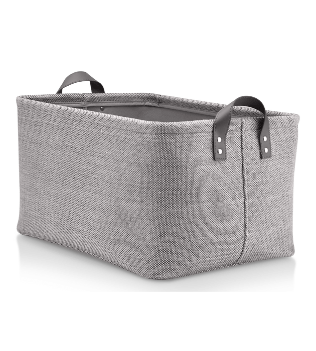 Panier de rangement avec poignées Gris