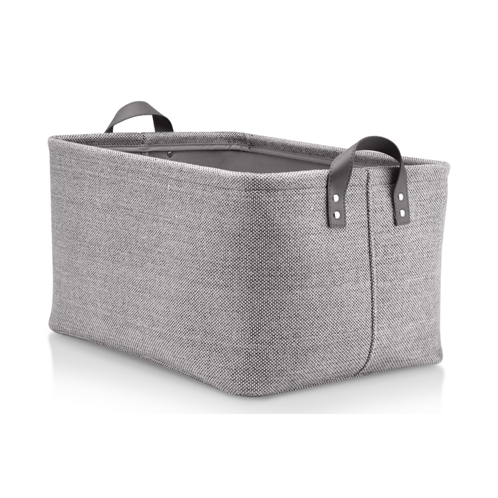 Panier de rangement avec poignées Gris