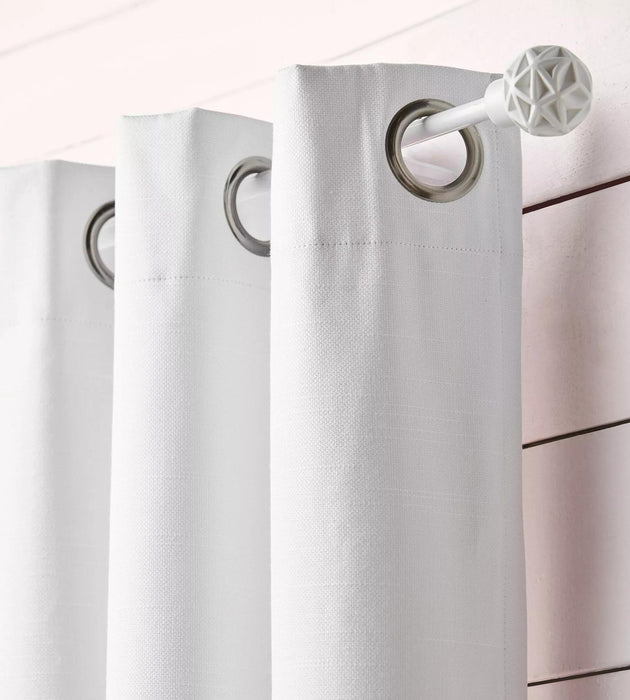 White Kimia Blackout Curtain