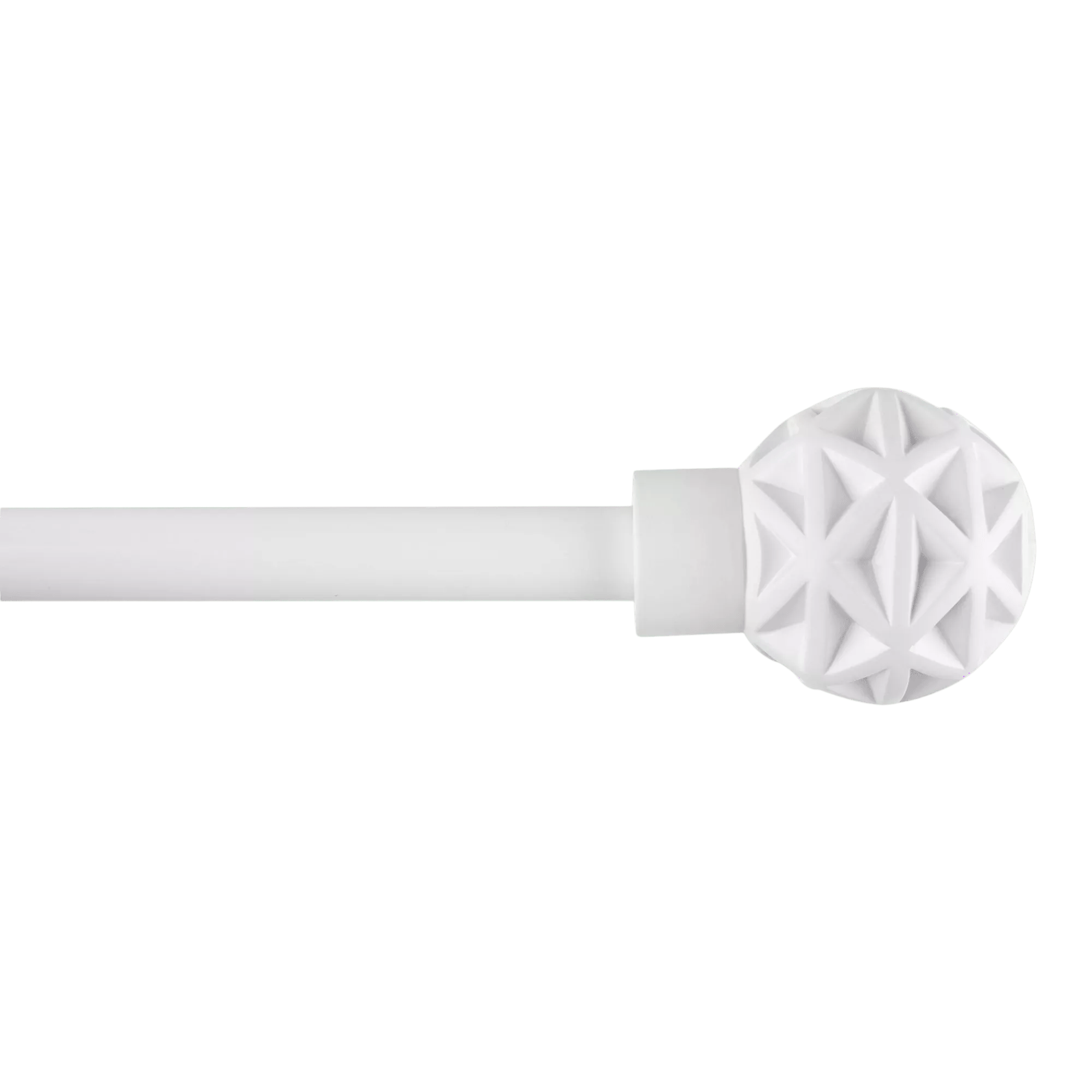 Ensemble de tringle à rideaux - Diamètre 13/16 mm blanc