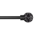 Black Geometric Curtain Rod Set - Diameter 13/16mm