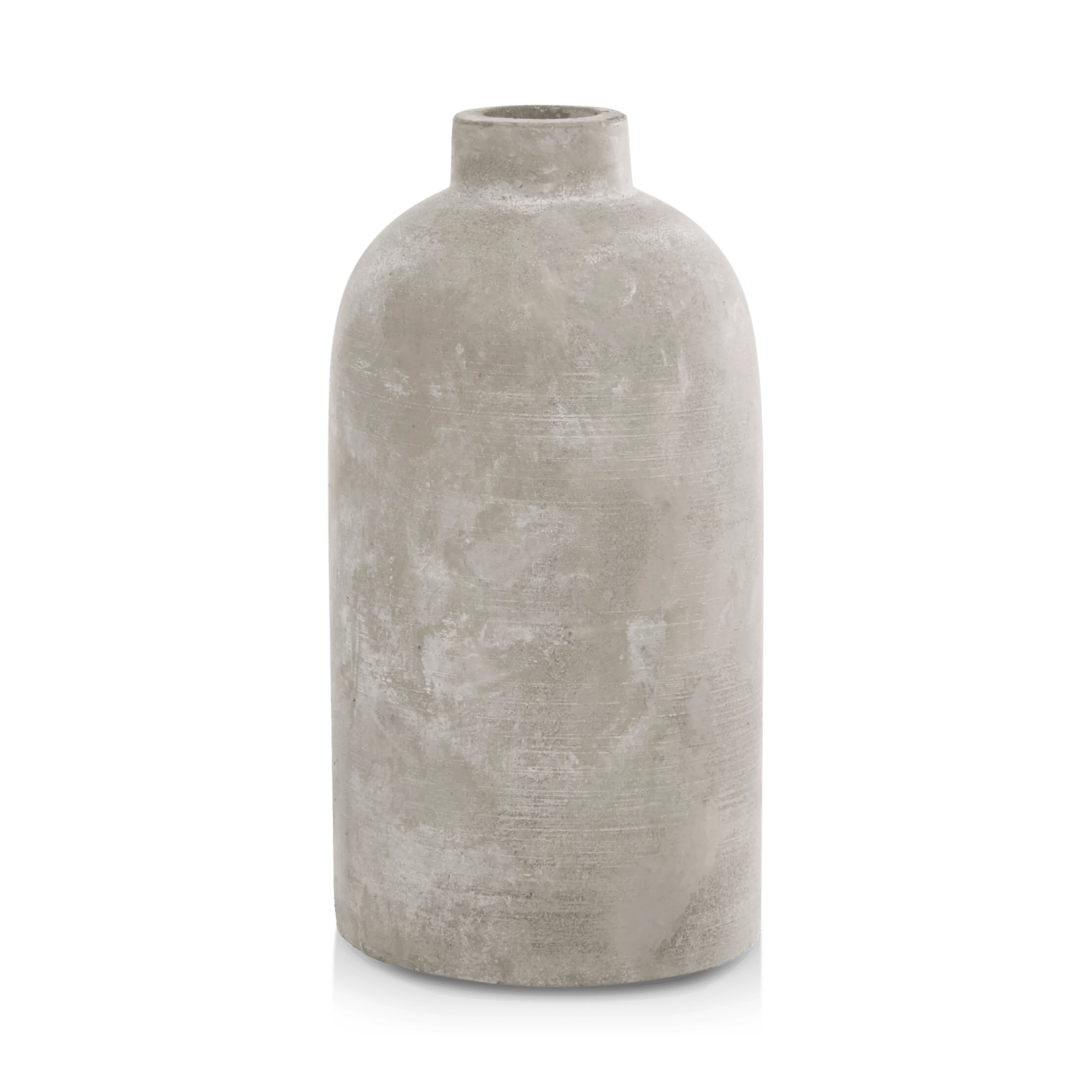 Vase de table bouteille en ciment