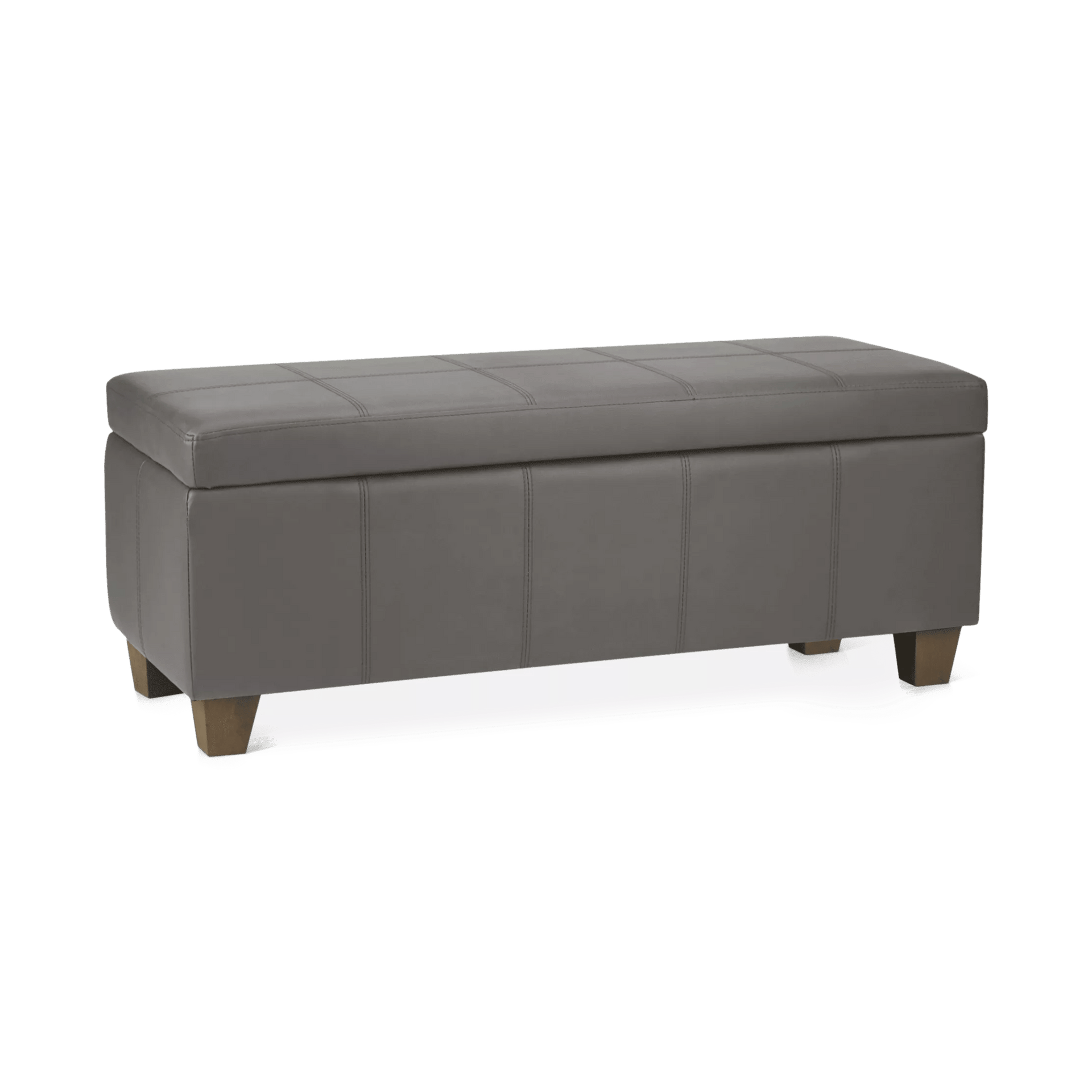 Banc de rangement en similicuir