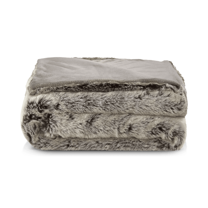 Wolf Faux Fur Throw