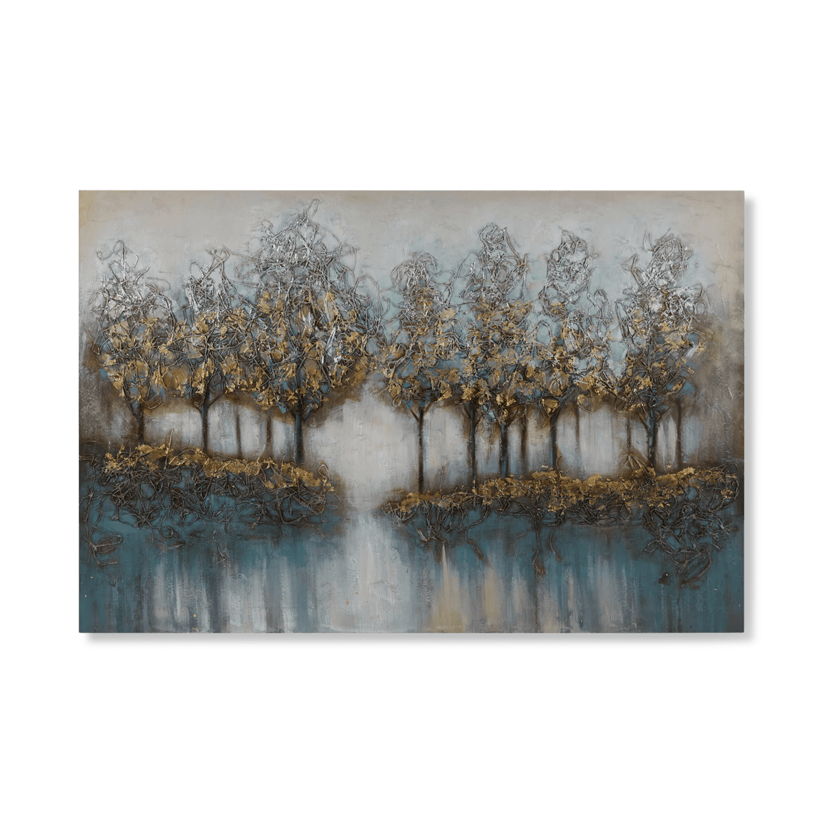 Oil Painted Embellished Tree Canvas – Bouclair