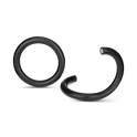 Black Set of 2 Magnetic Metal Holdbacks