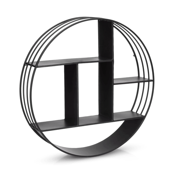 Étagère murale ronde en métal