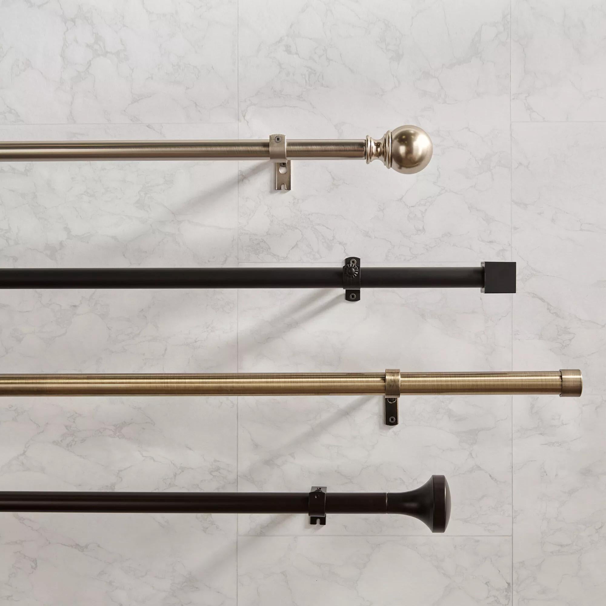 Ensemble de tringle à rideaux - Diamètre 28 mm