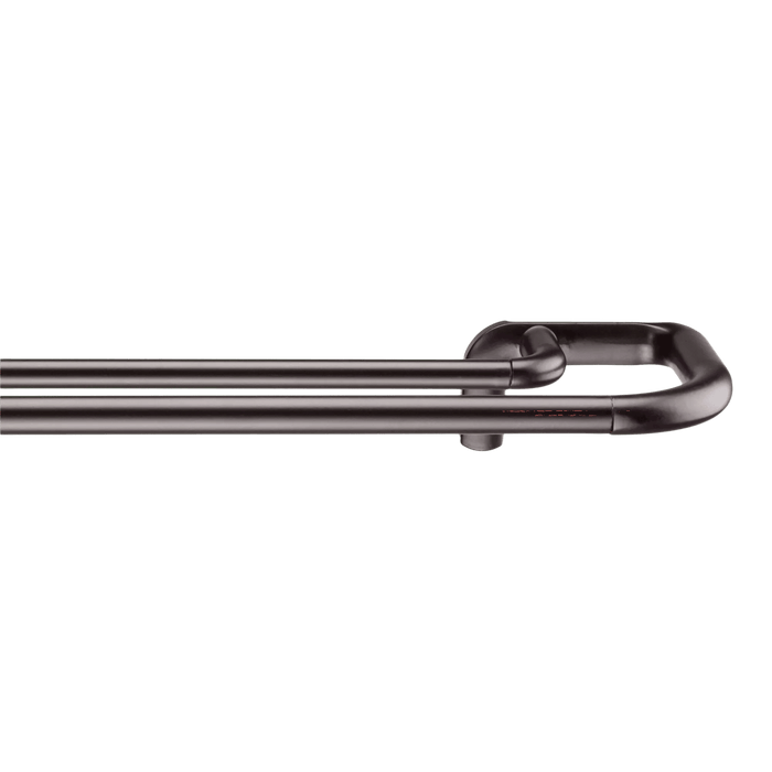 Ensemble de tringle double pour rideaux coupe-lumière - Diamètre 19 mm