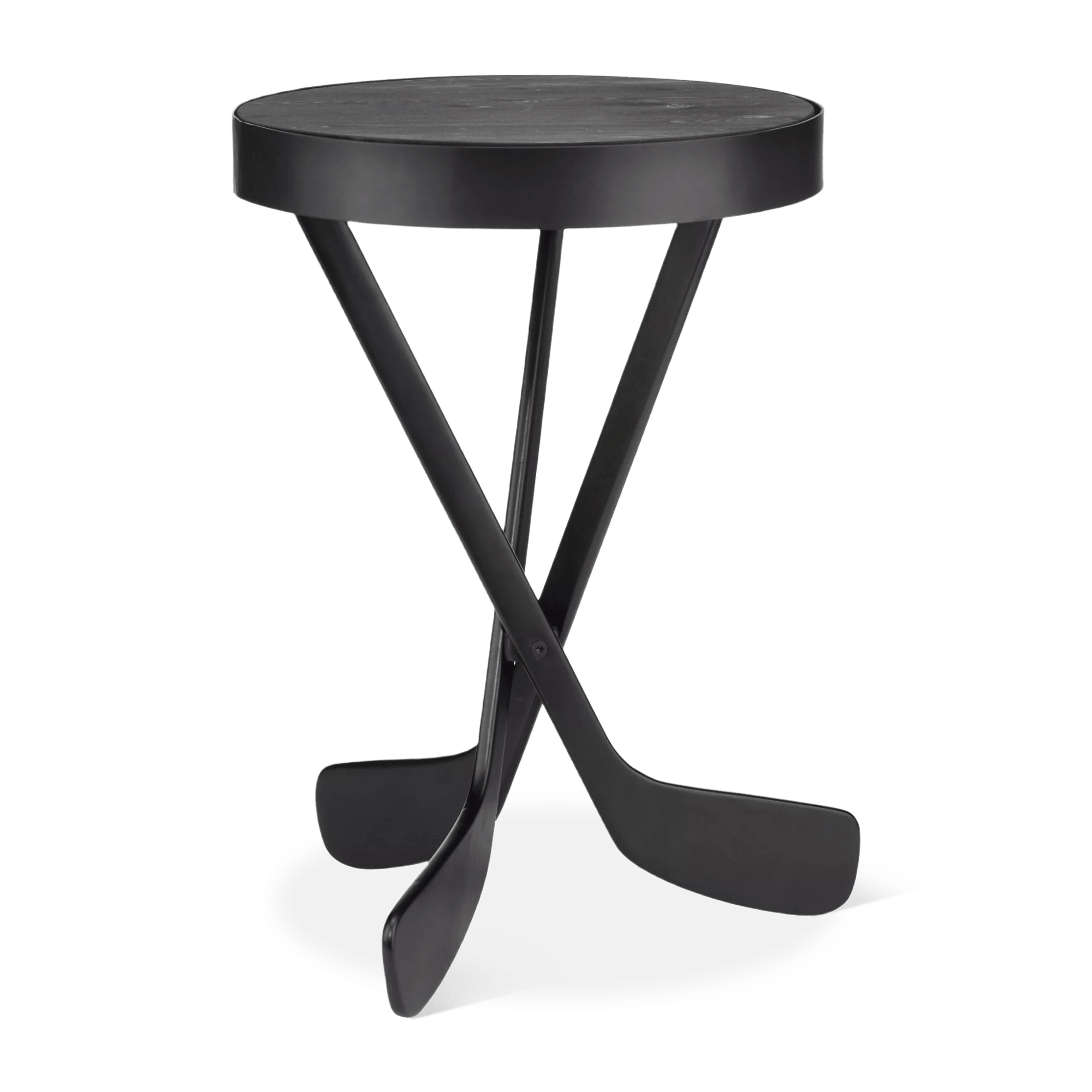 Table d'appoint bâtons de hockey