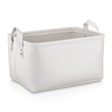 Panier de rangement en Chita avec poignées blanc