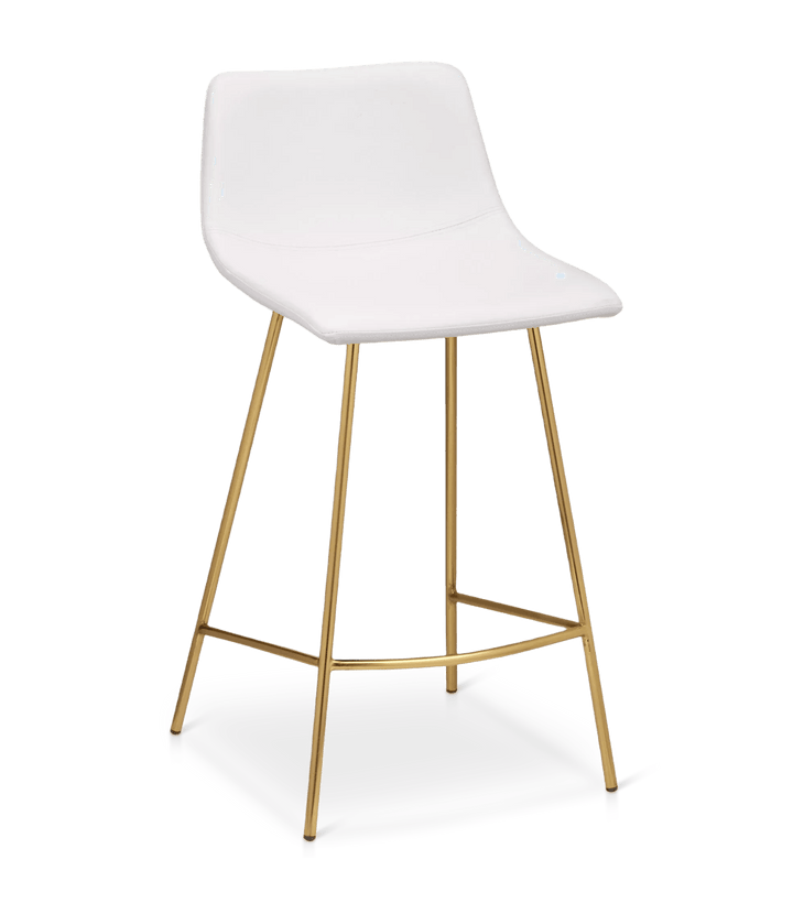 Tabouret de bar en similicuir et en métal