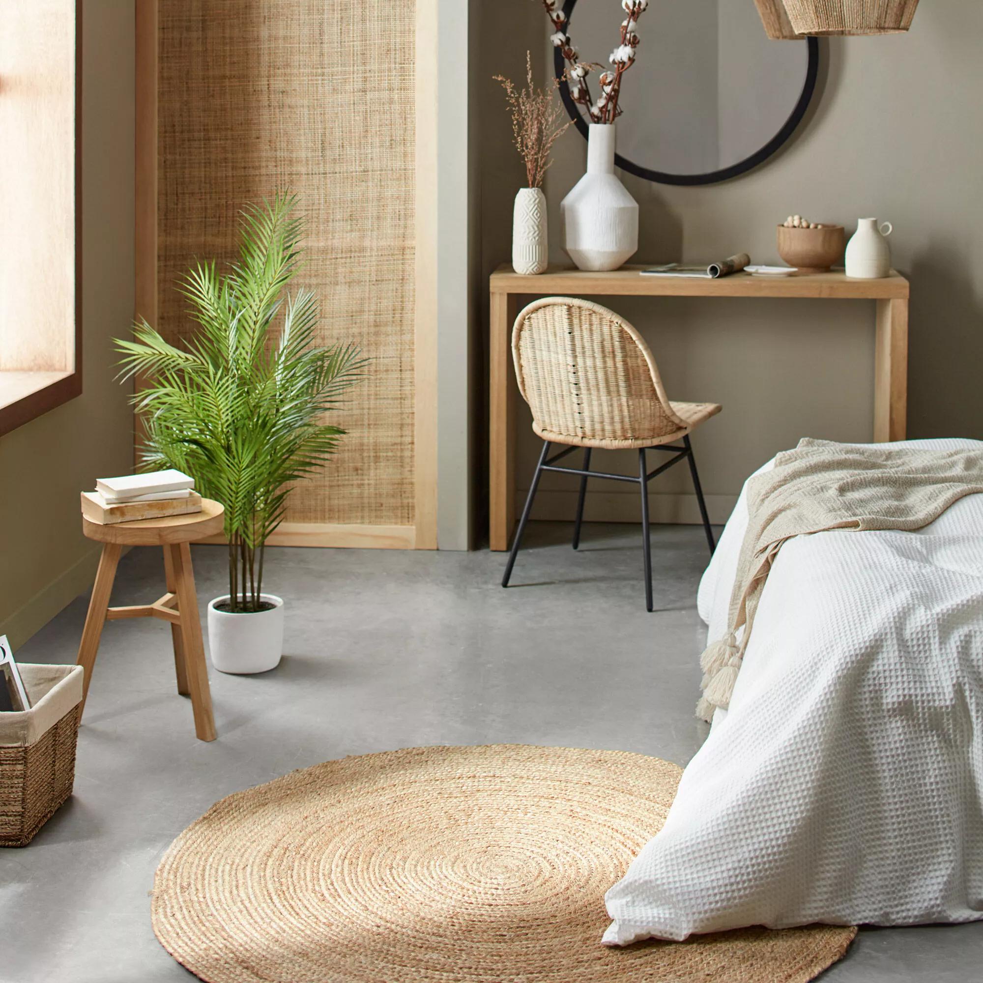 その他 jute rug 9991 circle Natural jute circular rug 120 cm in