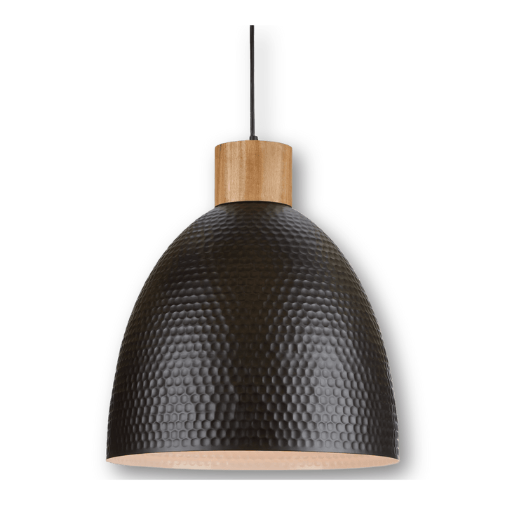 Metal and Wood Ceiling Lamp