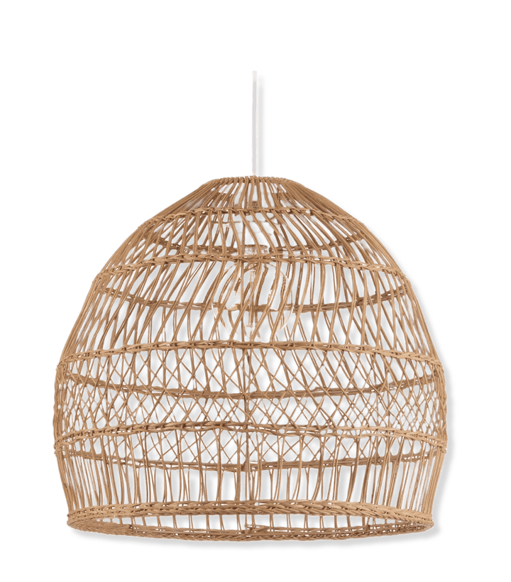 Lampe suspendue en rotin naturel