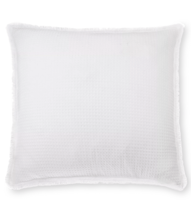 White Kristia Decorative Waffle Pillow