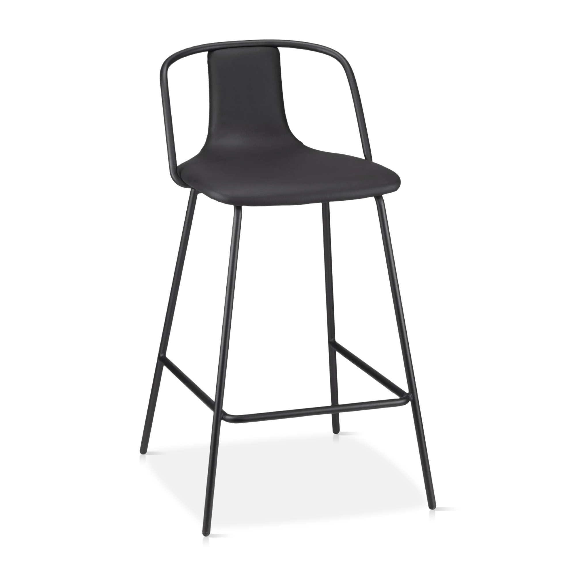 Tabouret de bar en métal noir