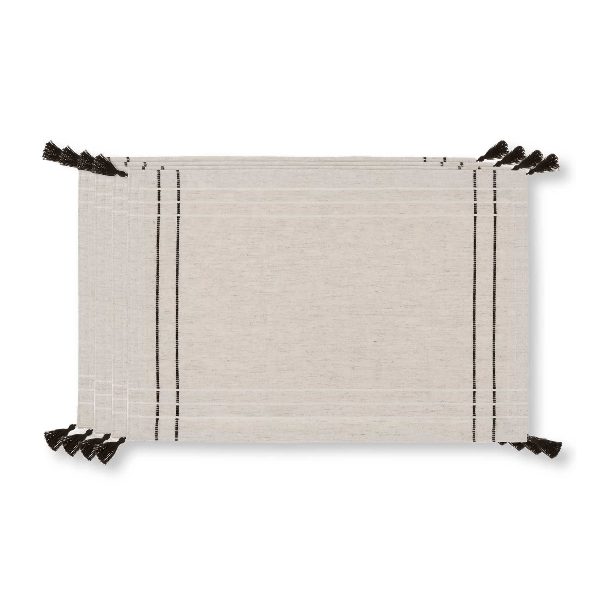 Ensemble de 4 napperons avec glands