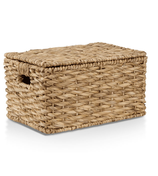 Coffre de rangement en jacinthe d'eau