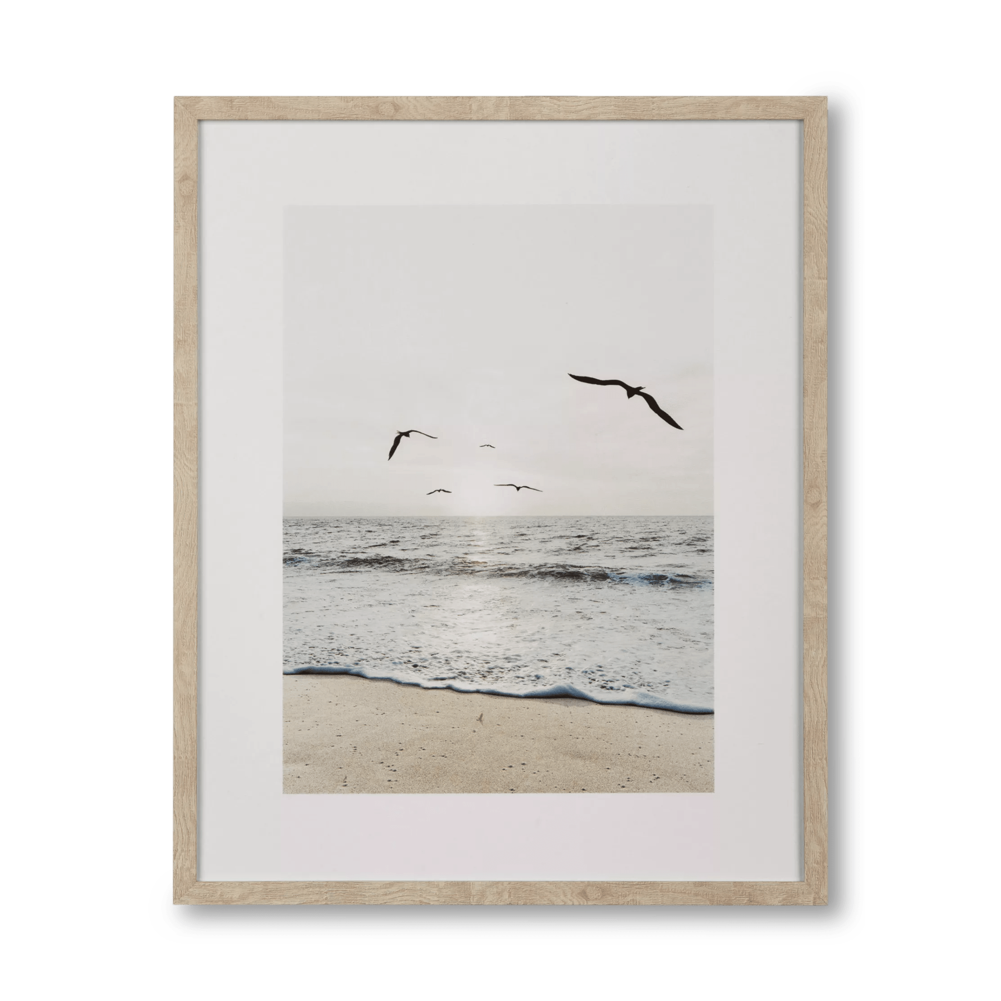 Matin à la plage - Tableau encadré
