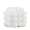 White Bubble Cube Candle
