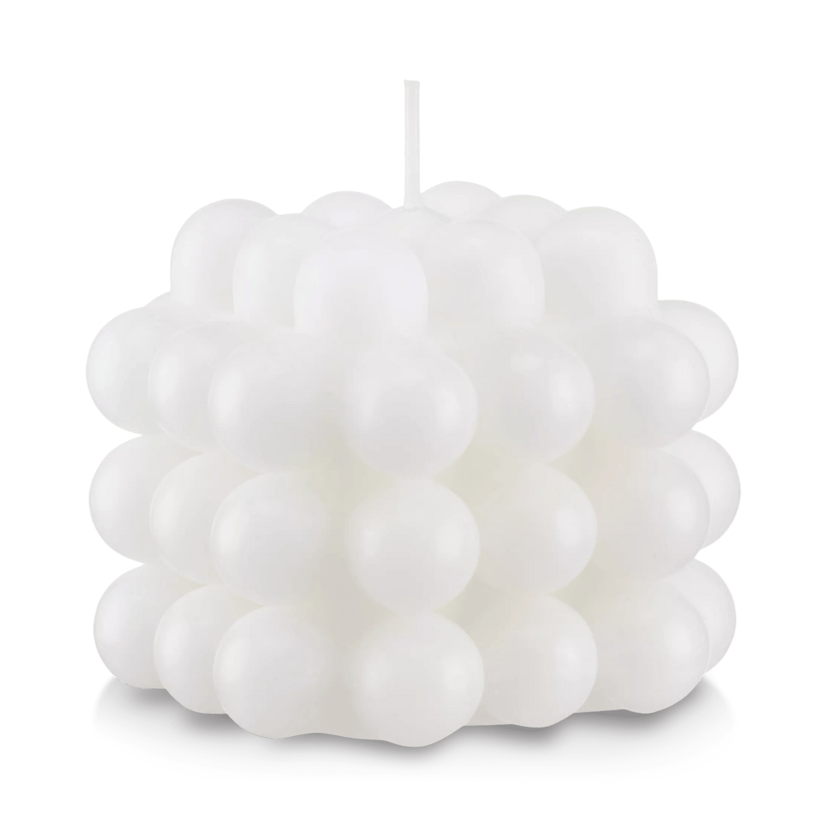 White Bubble Cube Candle