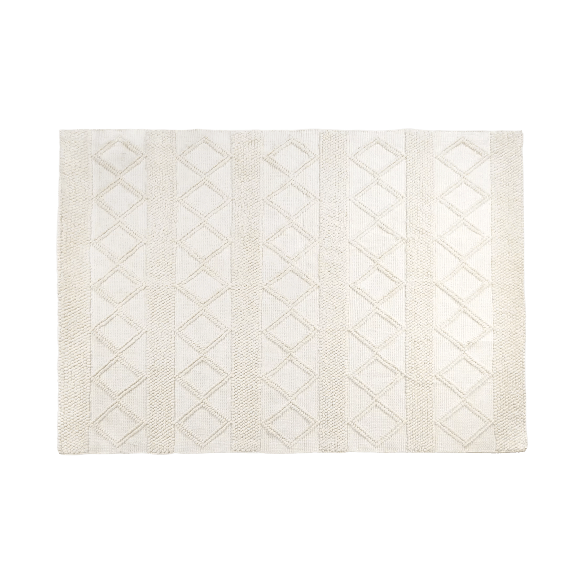 Tapis texturé blanc Elli