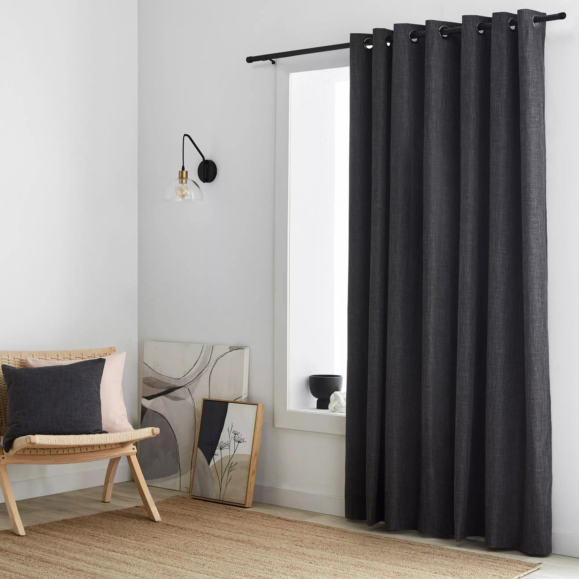 Charcoal Chita Blackout Curtain – Bouclair