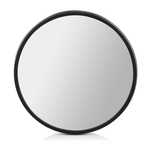 Round Mirror with Black Frame
