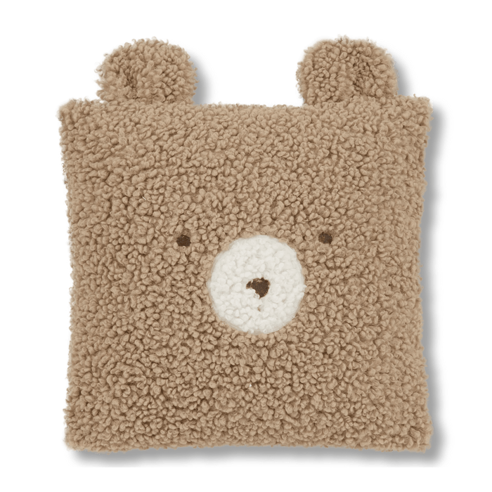 Emery Brown Teddy Throw Pillow