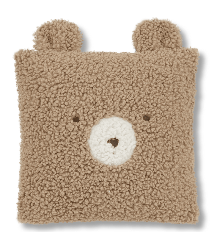 Emery Brown Teddy Throw Pillow