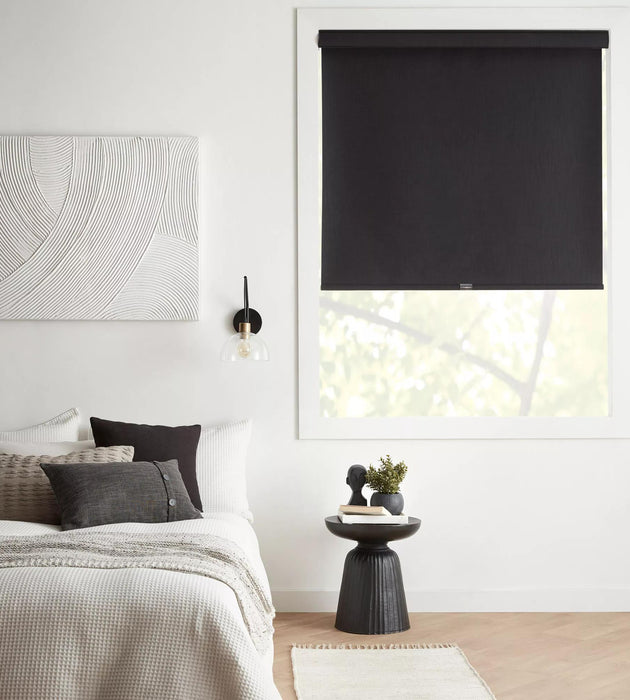 Store coupe-lumière à rouleau sans cordon Chita Noir