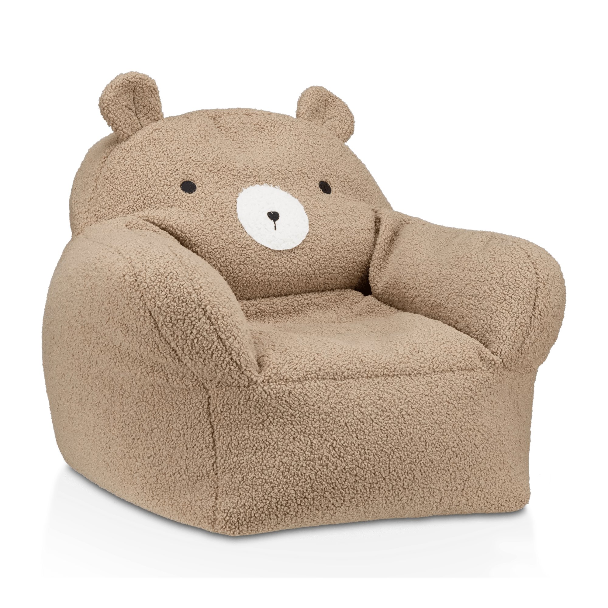 Pouf en forme d'ourson sherpa