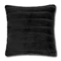 Black Cougar Faux Fur Throw Pillow