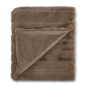 Cognac Cougar Faux Fur Throw