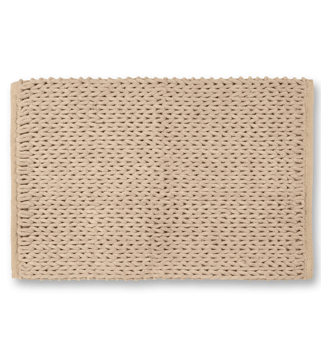 Tapis de bain naturel tressé