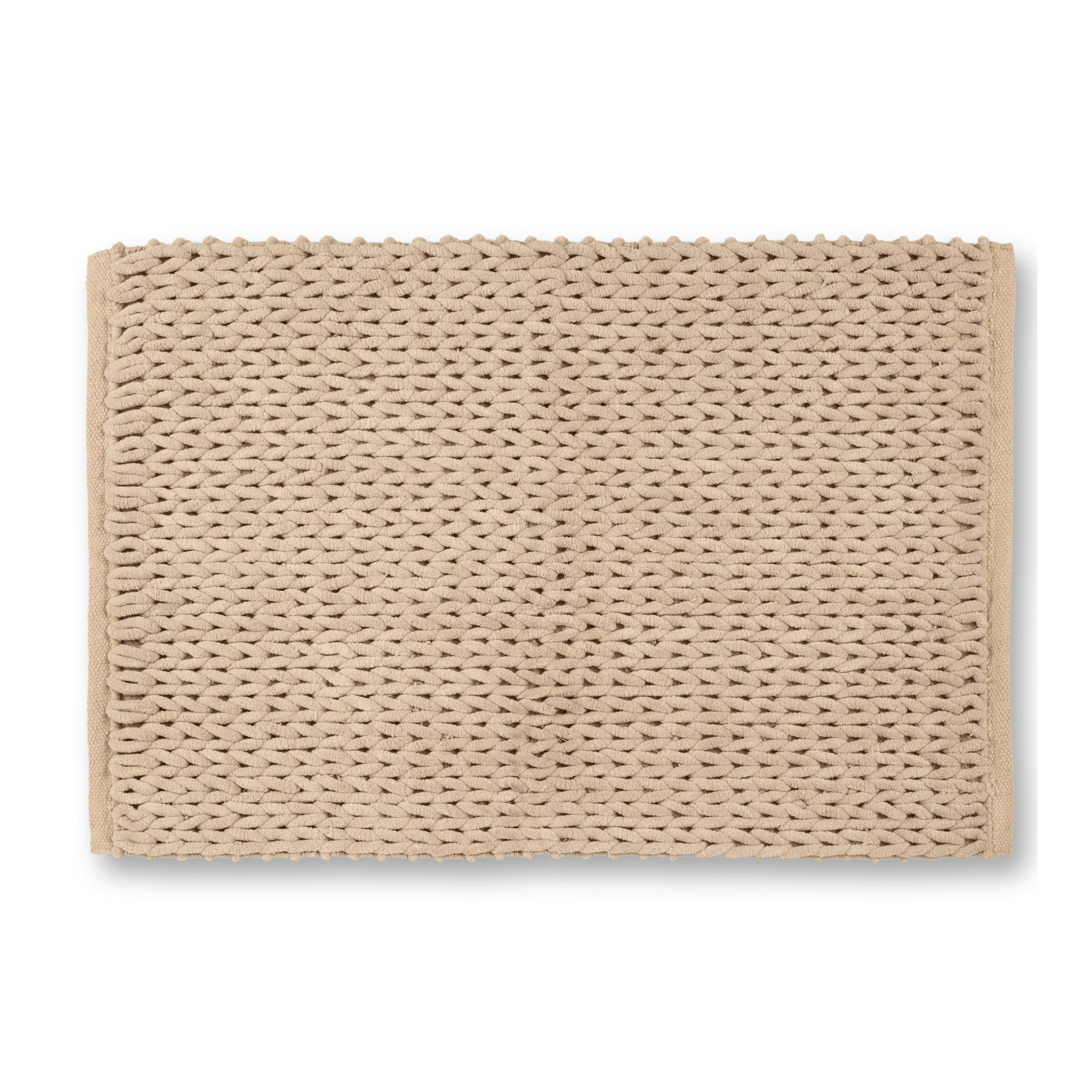 Tapis de bain naturel tressé